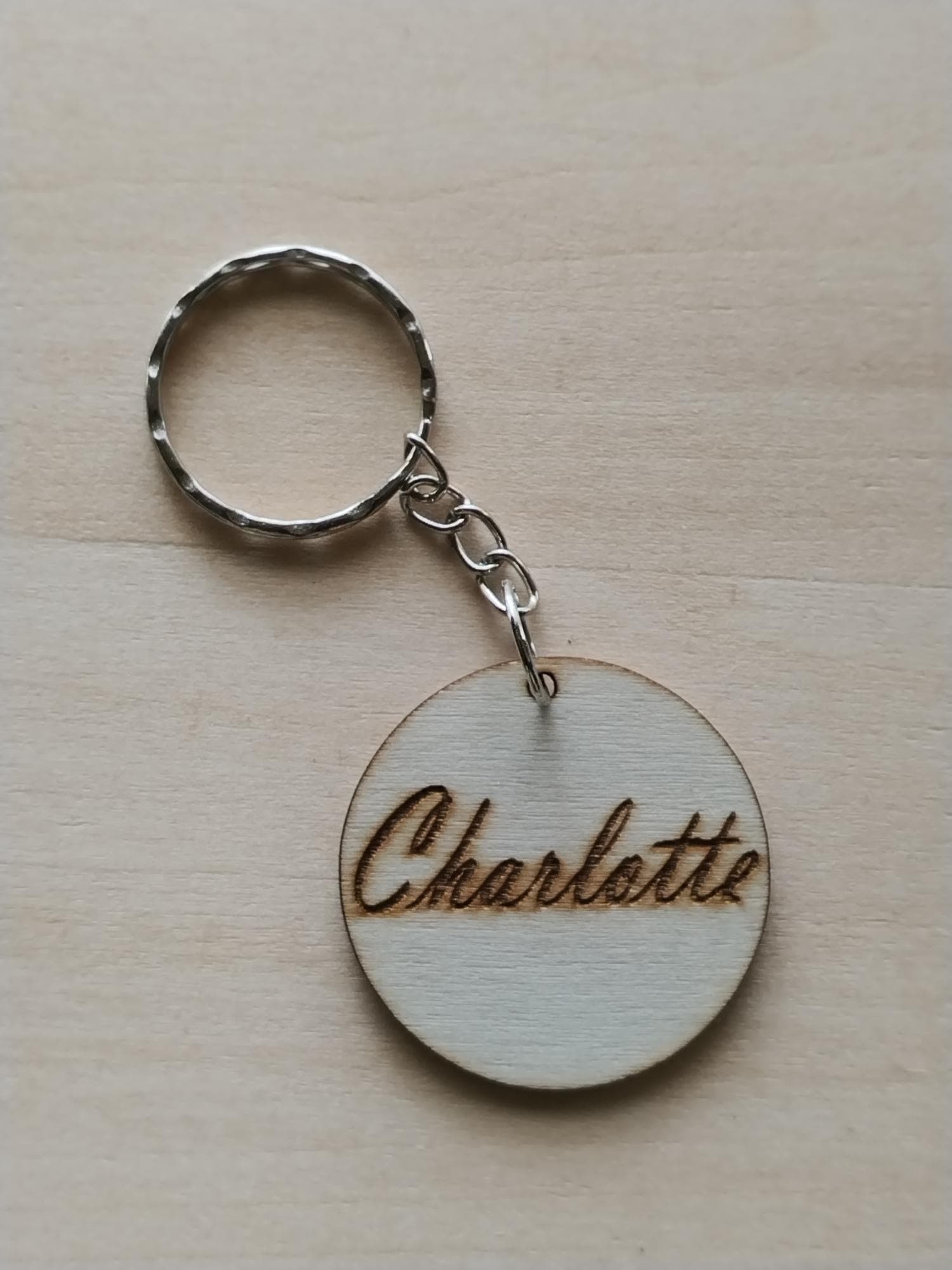Porte-clés rond personnalisable
