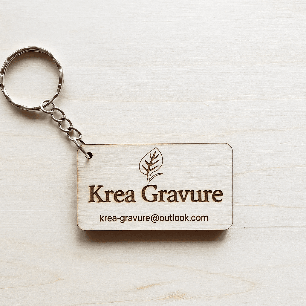 Porte-clés rectangulaire personnalisable