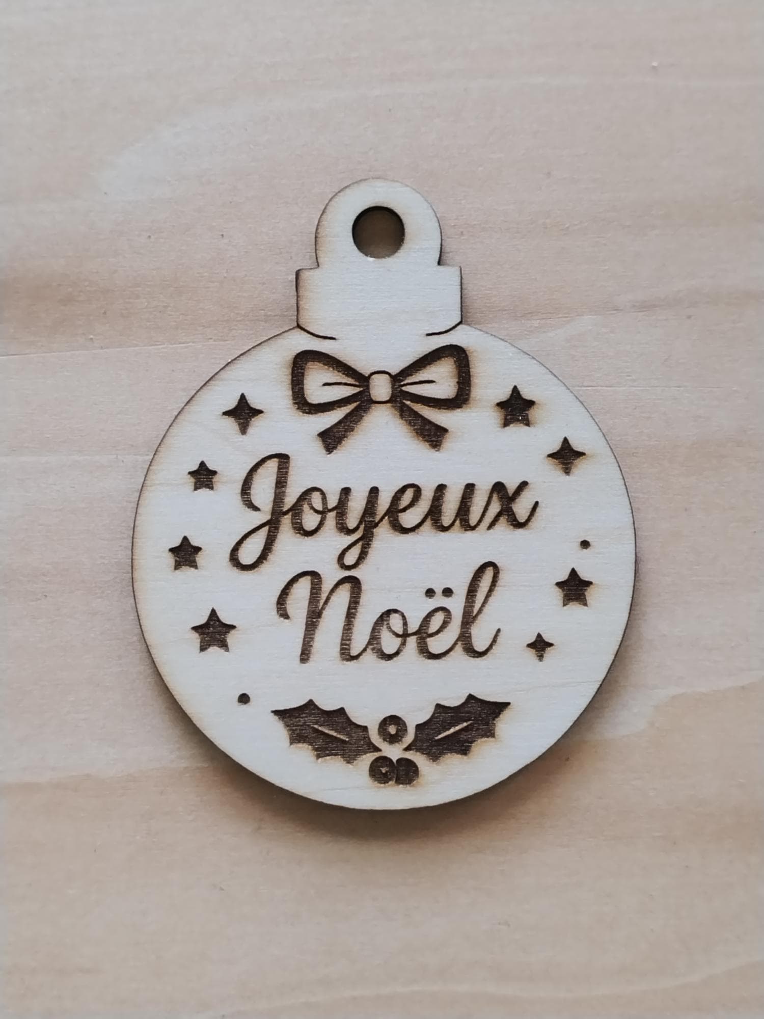 Boule de Noël Typo-classique – Joyeux Noël
