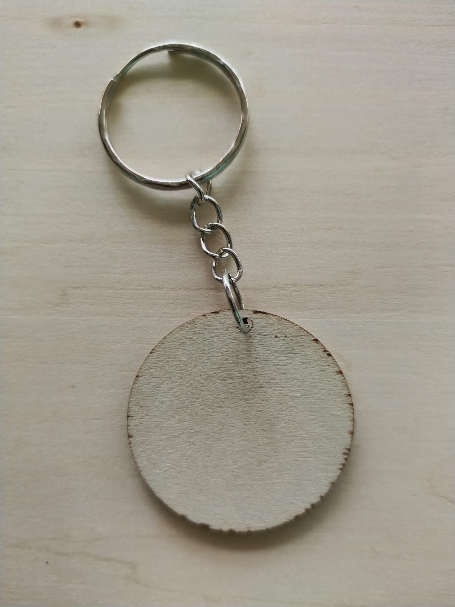 Porte-clés rond personnalisable